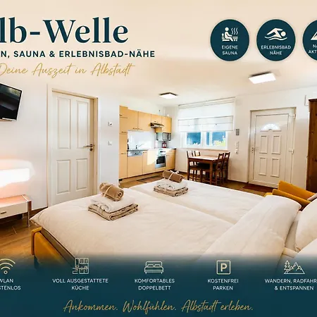 Appartement Alb-welle I Design-apartment Mit Privater Sauna & Badkap-naehe *