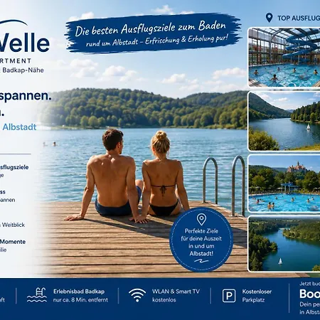 Alb-welle I Design-apartment Mit Privater Sauna & Badkap-naehe Albstadt